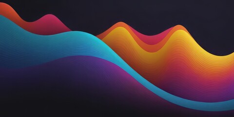 Wavy colored background.