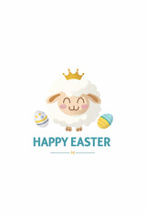 Fototapeta premium Easter, Happy Easter, lamb, little lamb, resurrection
