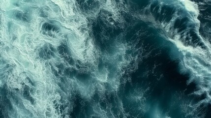Fototapeta premium Strong waves, close up shot