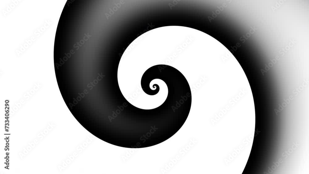 Aufkleber Endless abstract spiral. Seamless looping footage 4k. Abstract loop background