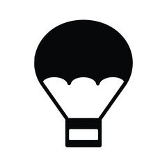  isolated black hoy air balloon vector