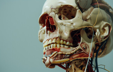 Human anatomy represented in a puppet