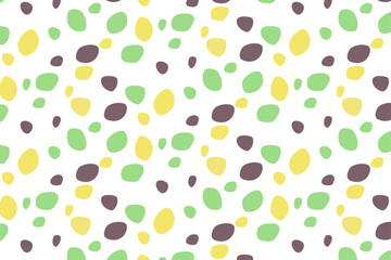 Rainbow round elements. Abstract seamless background. Geometric pattern of circles