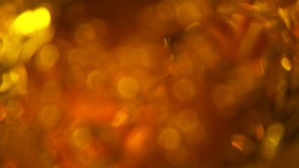 Abstract Golden Liquid Background, Macro shot.