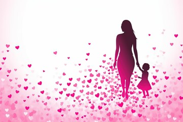 Obraz na płótnie Canvas International Women's Day & Mother's Day Concept. International Women's Day & Mother's Day Theme. International Women's Day & Mother's Day Backround.