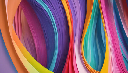 Abstract 3D Background with strong colours
