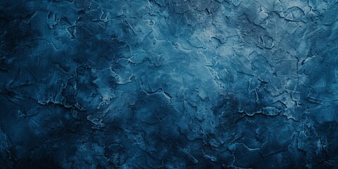 A dark blue textured surface with intricate patterns and details creating an abstract and artistic...