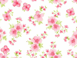 Obraz na płótnie Canvas Abstract beautiful floral seamless pattern