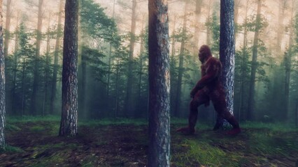 Sasquatch in Forest