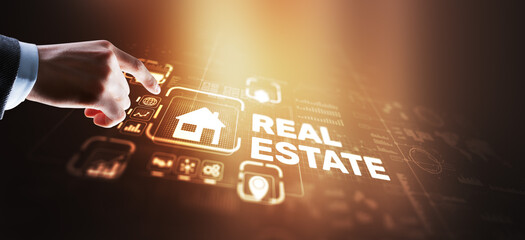 Real estate concept. Buying real estate for business or life