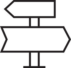 Obraz premium Street Guidepost Icon