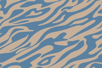 Fototapeta na wymiar Modern minimalist abstract doodle brush stroke painting seamless pattern. Stylish wavy marble background prints. Paint line background vector illustration. Hipster seamless pattern