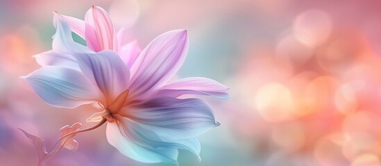 Soft Pastel Flower: A Blend of Color, Blur, and Style