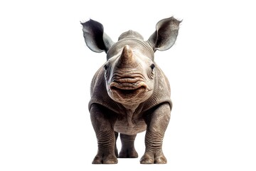 Baby rhino on transparent background png