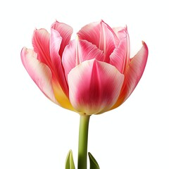 a tulipa gesneriana, studio light , isolated on white background