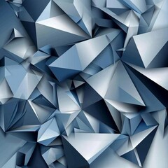 abstract background of cubes and faces of blue color