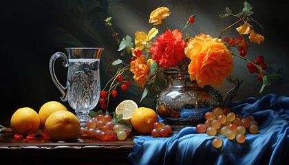 beautiful still life with water