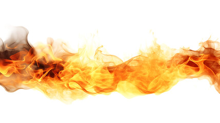 A fire flame isolated on white background png - obrazy, fototapety, plakaty