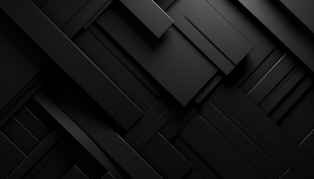 Black abstract geometric background