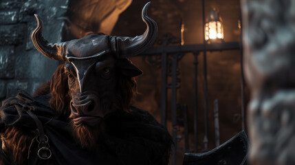 The Minotaur is in the dungeon.
