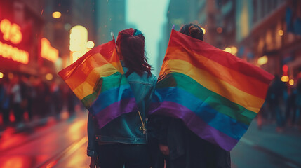 Celebrating pride month. LGBTQ community, support, gay pride month, Equality symbols  - obrazy, fototapety, plakaty