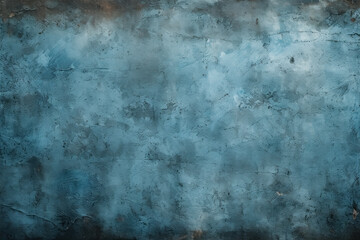 Gritty and bold, grunge blue texture abstract background with distressed, aged feel reminiscent of concrete walls - obrazy, fototapety, plakaty