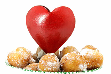 Happy Valentine's Day, quark balls baked with love and given as gifts