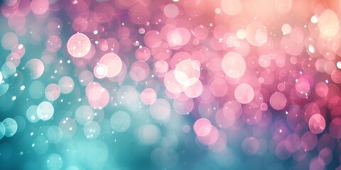 Obraz premium A dreamy, magical abstract background of colorful bokeh lights.