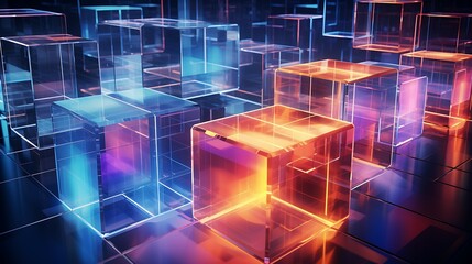 abstract background with cubes