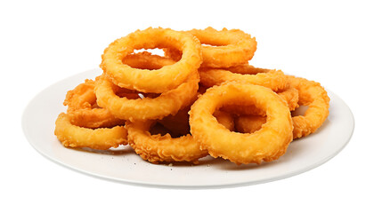 fried onion rings isolated on white background png