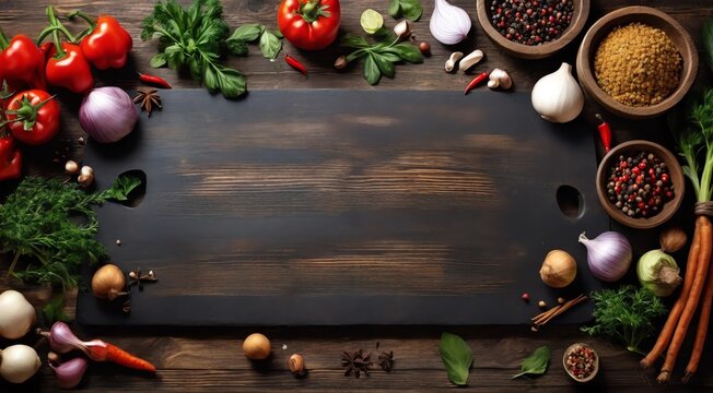 Food cooking background