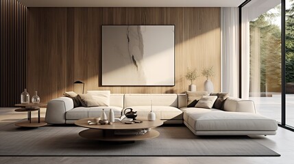 Opulent Modernity: Luxury Living Room with High-End Design and Sleek Finishes