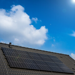 photovoltaic panels - spring 2024 - lots of sun and energy - profitability