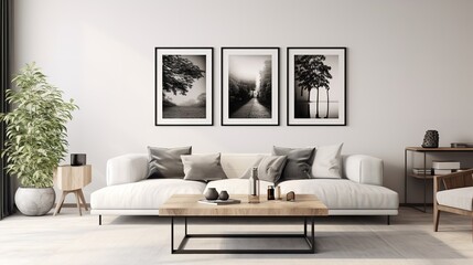 Sleek Minimalist Living Room: Clean Lines, Open Spaces