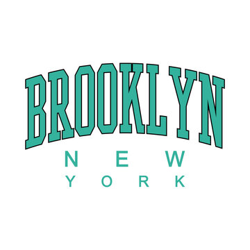vector image written brooklyn new york in green,
embroidery style. Vector for silkscreen, dtg, dtf, t-shirts, signs, banners, Subimation Jobs or for any application