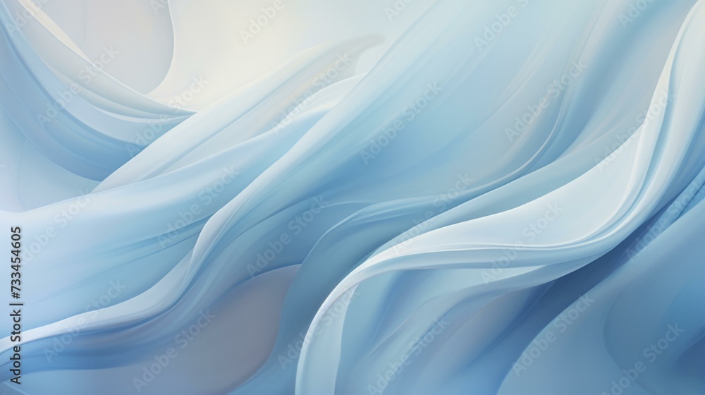 Poster a blue and white abstract background with waves. generative ai.