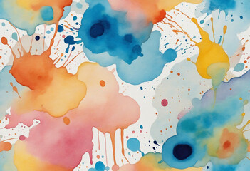 Multicolored spot of watercolor paint. wall paper design.