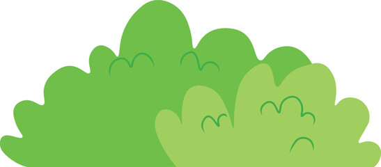 Light Green bush vector illustration