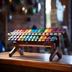 Artistic View of EF Xylophone Awaiting the Maestro's Touch: The Spirit of Percussive Melodies