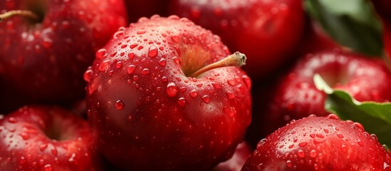 Vibrant Red Apple Fruit: A Delicious Red Apple Fruit That's Juicy, Crunchy, and Irresistible