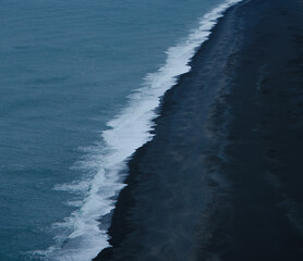 black beach in Iceland