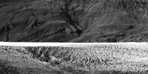 glacier and mountain view in Iceland