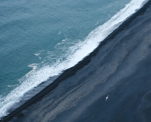 black beach in Iceland