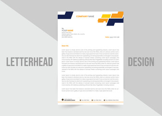 Creative corporate letterhead template design