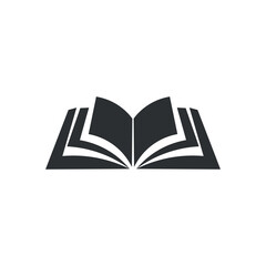 Drawn book on white background