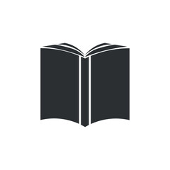 Drawn book on white background