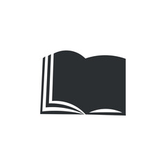 Drawn book on white background