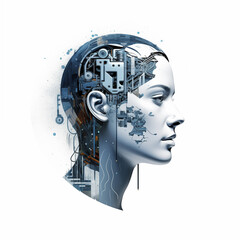 The logo of the artificial intelligence app