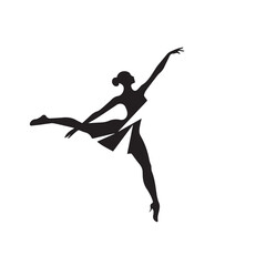 Fototapeta na wymiar Dancer in cartoon, doodle style . Image for t-shirt, web, mobile apps and ui. Isolated 2d vector illustration in logo, icon, sketch style, Eps 10, black and white. AI Generative