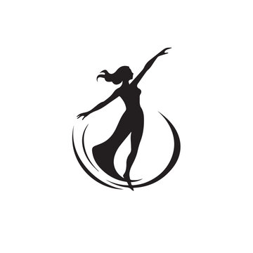 Dancer in cartoon, doodle style . Image for t-shirt, web, mobile apps and ui. Isolated 2d vector illustration in logo, icon, sketch style, Eps 10, black and white. AI Generative